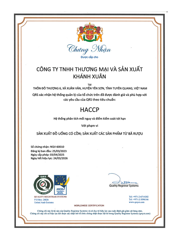 Hệ thống quản lý an toàn thực phẩm