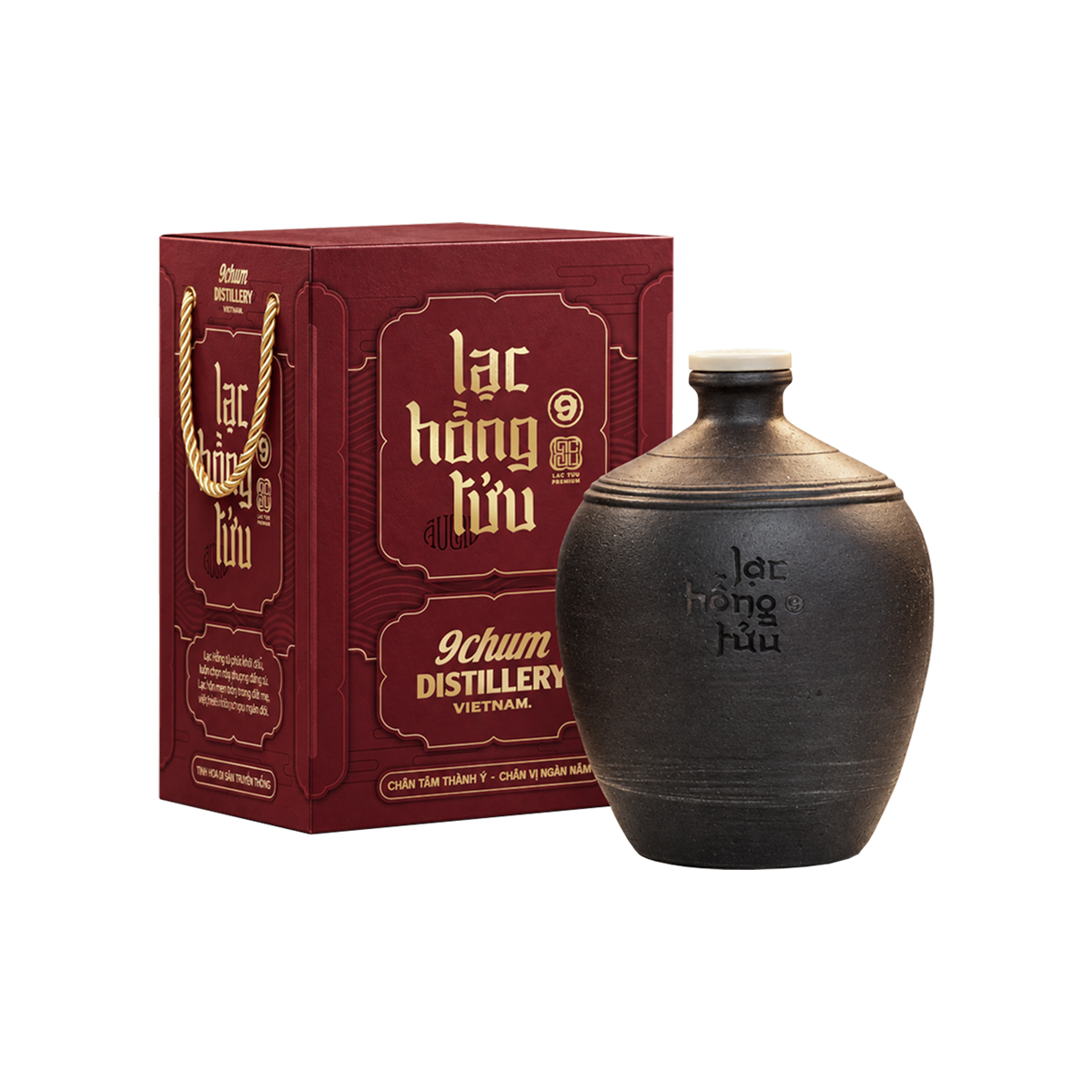 Hộp quà Lạc Hồng Tửu một chum